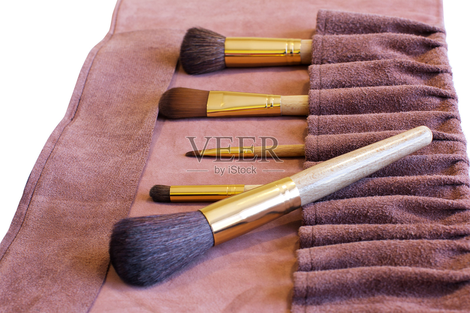 化妆刷皮套照片摄影图片