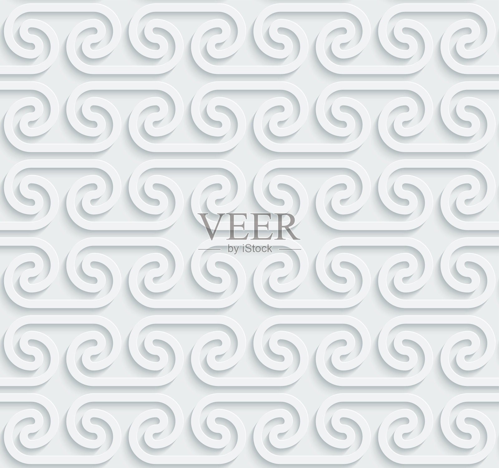 3D无缝墙纸图案。插画图片素材