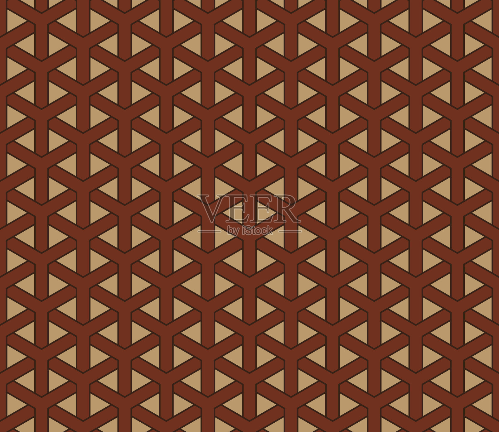 几何中式无缝图案插画图片素材