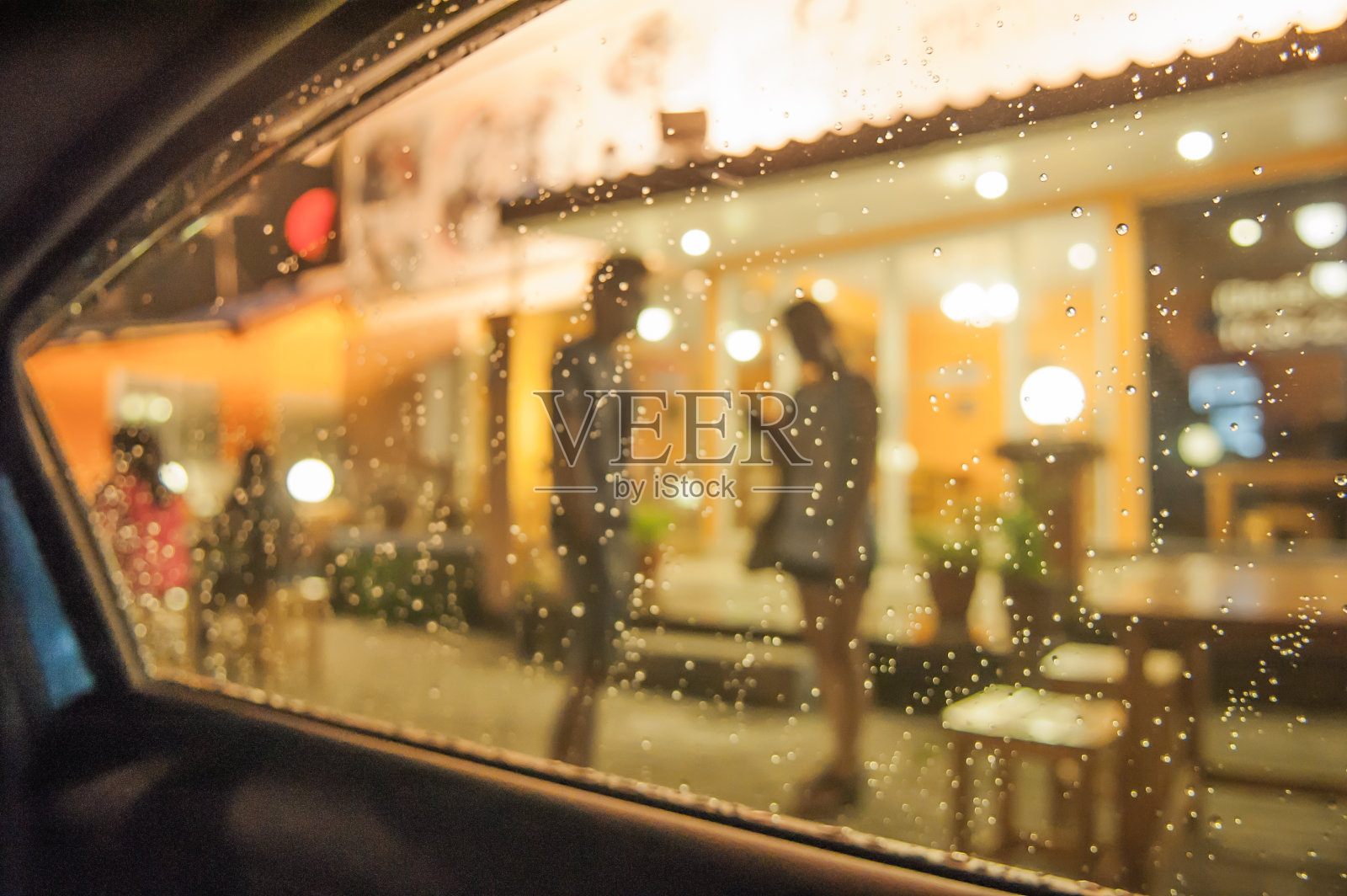 模糊人行道的抽象背景照片摄影图片