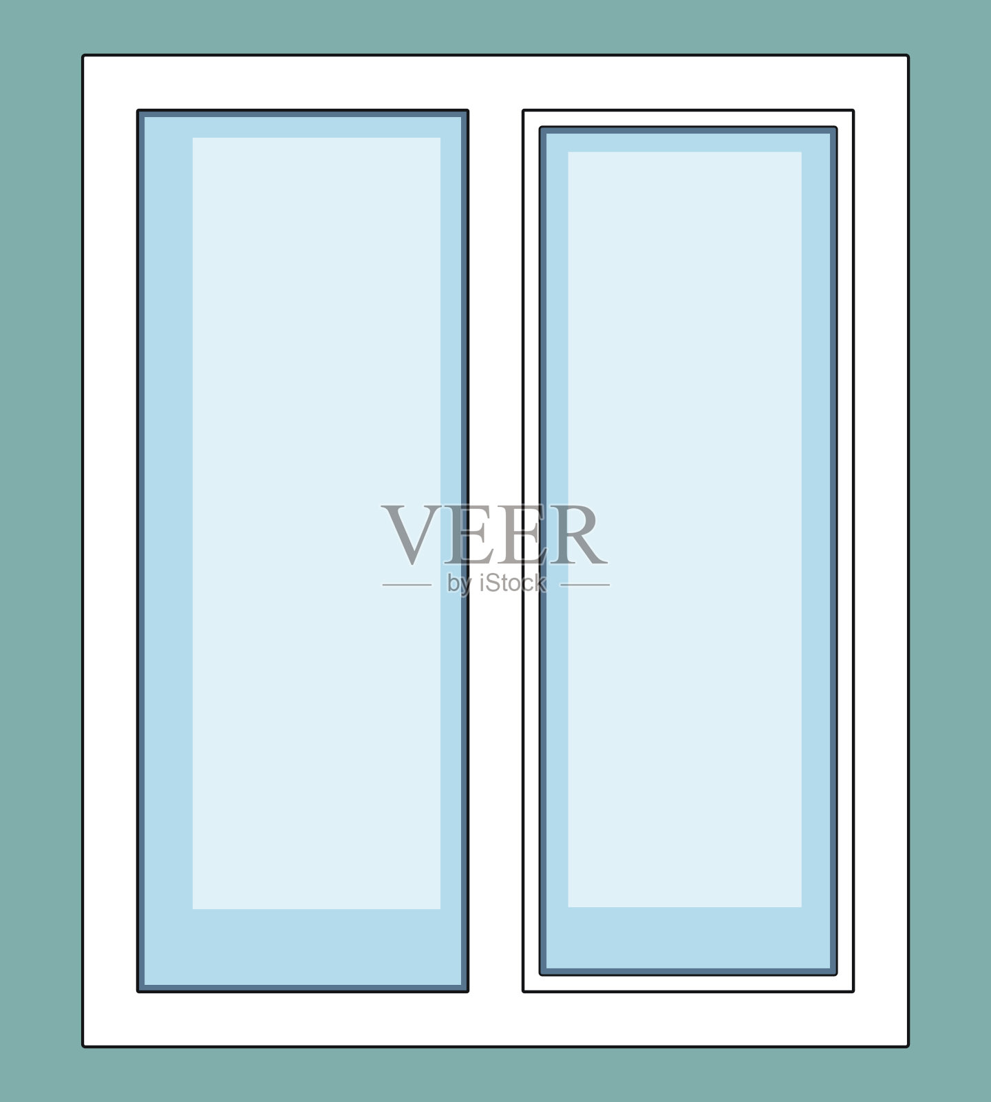 窗口插画图片素材