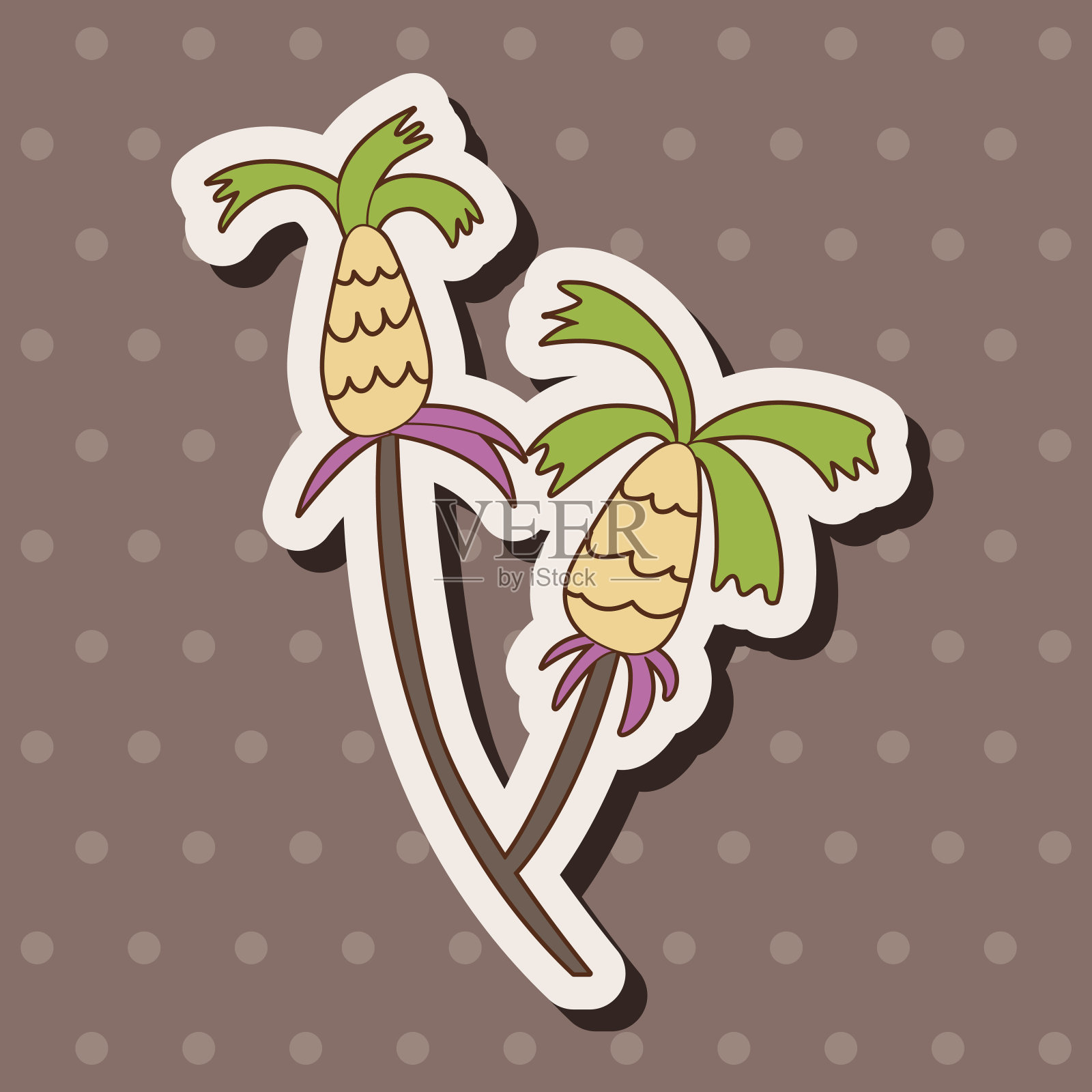 花卉主题元素向量，eps插画图片素材