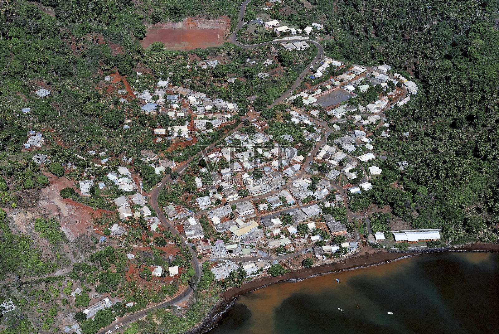 姆桑甘布瓦村， 马约特， 奥坎如果照片摄影图片