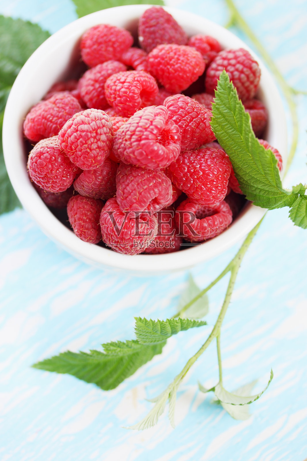 覆盆子,俯视图照片摄影图片