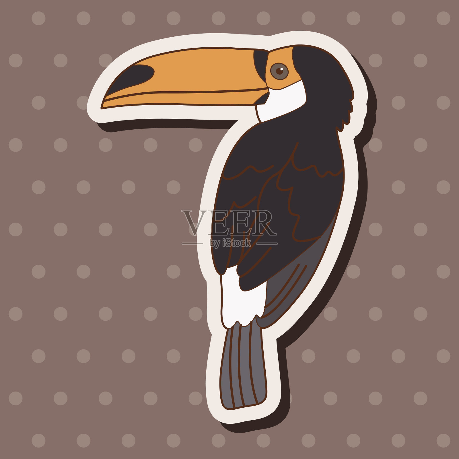 卡通鸟的主题元素向量，eps设计元素图片