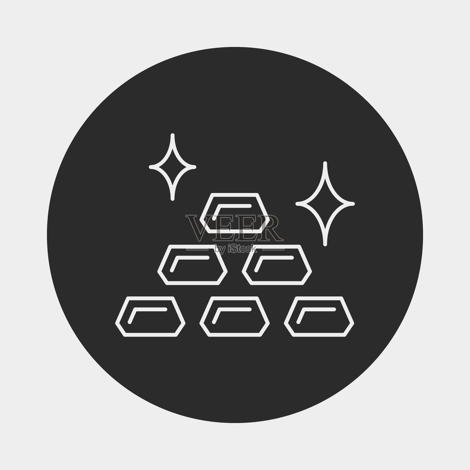 金融货币符号线图标插画图片素材