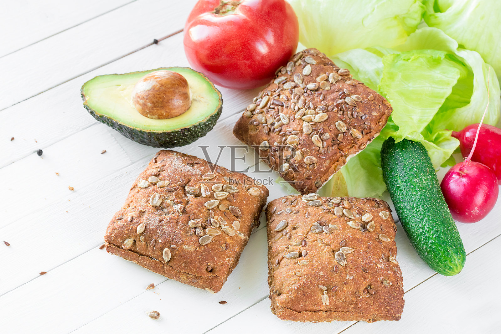 天然健康食品，近距离观察照片摄影图片