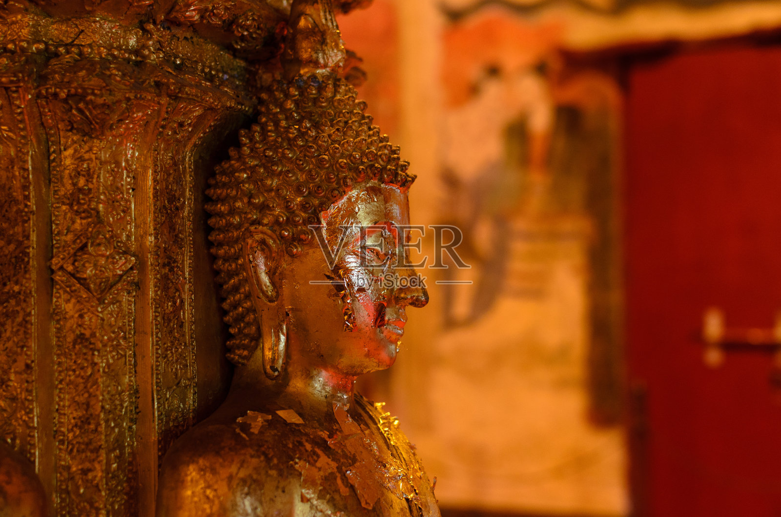 泰国南府明寺佛像照片摄影图片