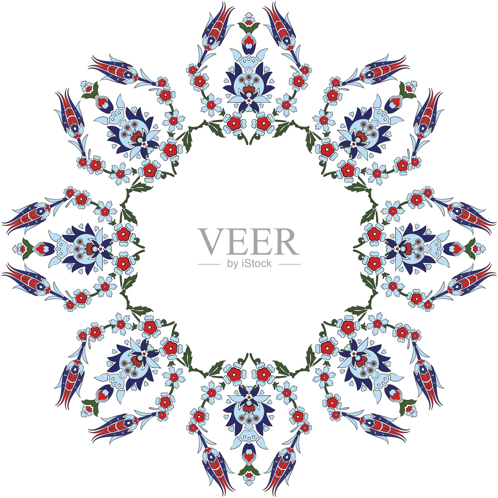 奥斯曼土耳其设计模式向量插画图片素材