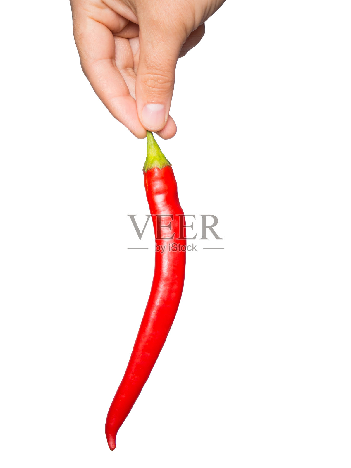 手里拿着辣椒照片摄影图片