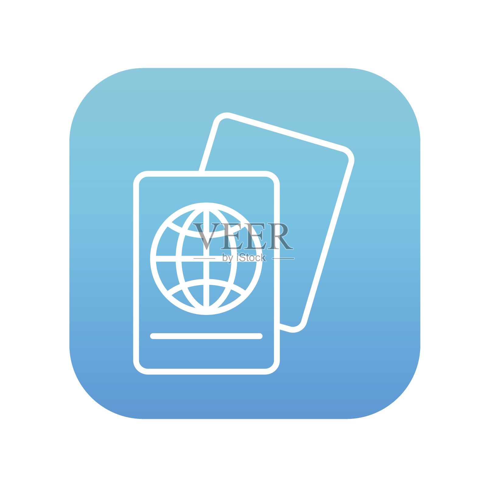 线地图图标插画图片素材