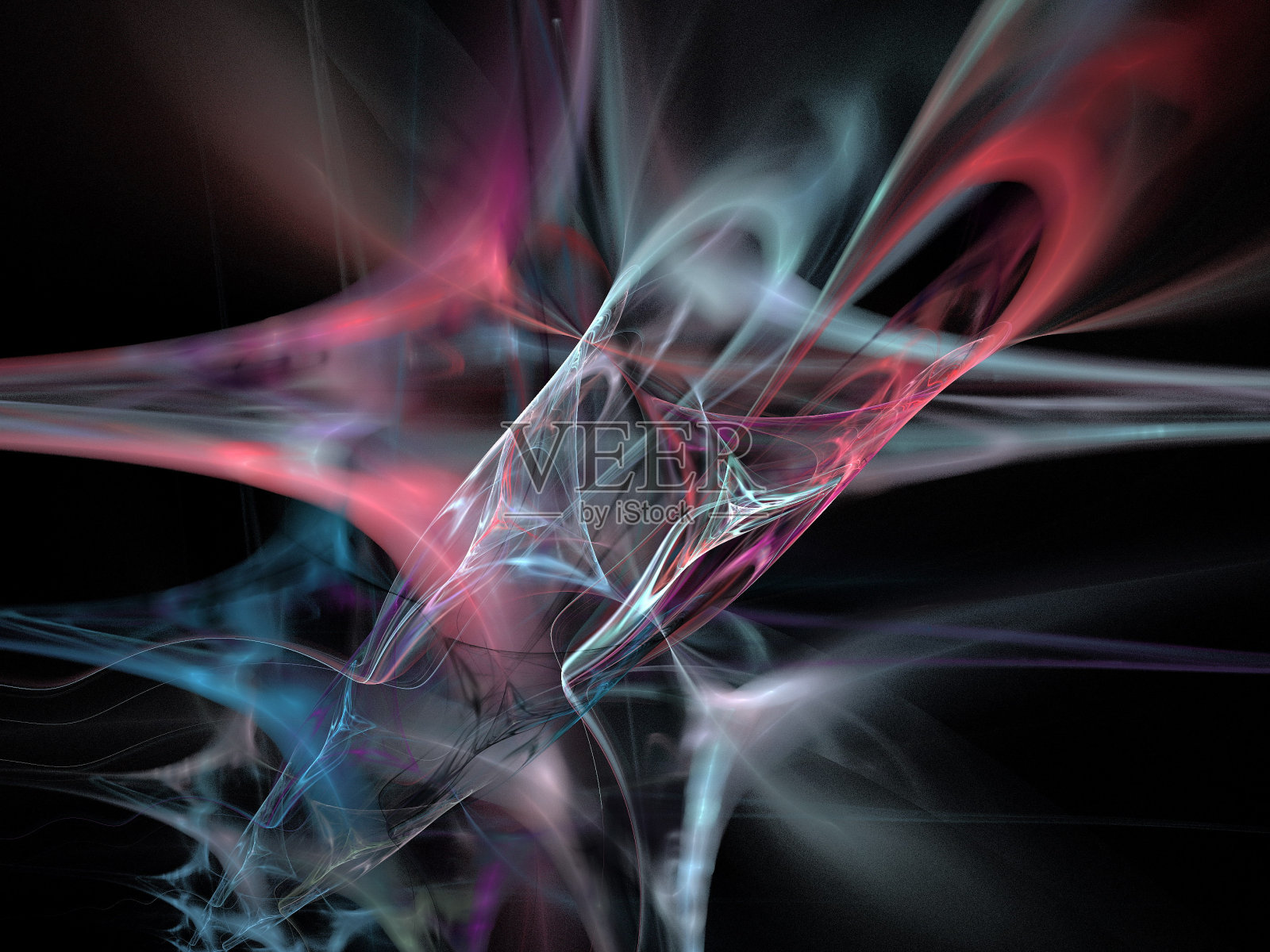 黑色上的数字分形照片摄影图片