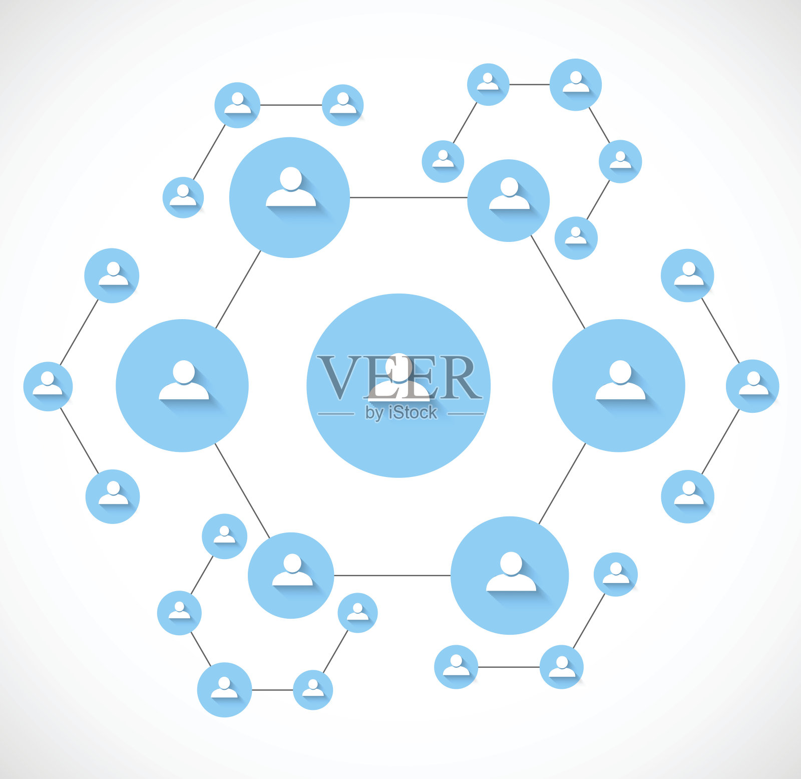 社交网络的背景插画图片素材