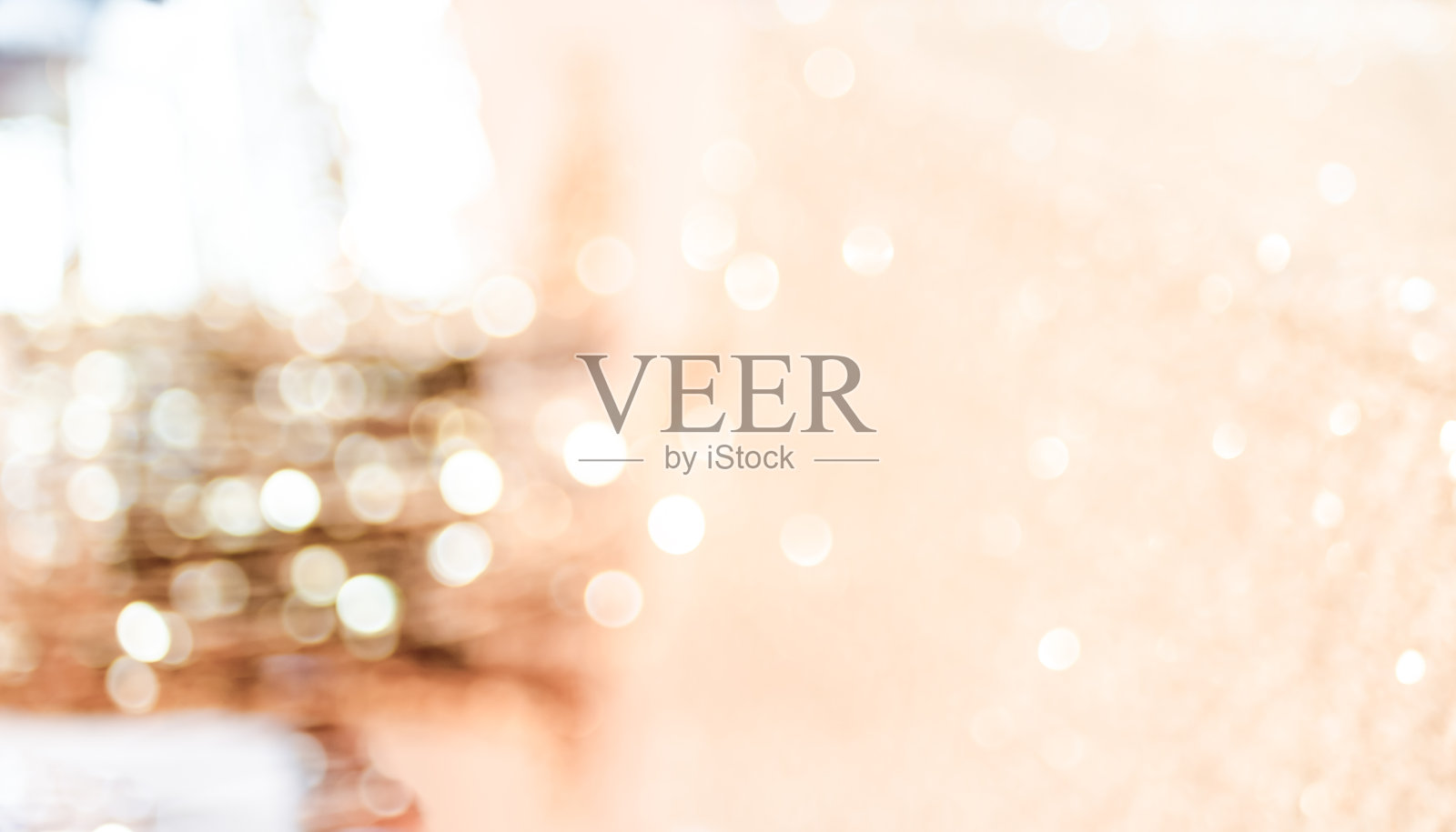 模糊抽象的背景，散景的灯光，婚宴的石柱照片摄影图片