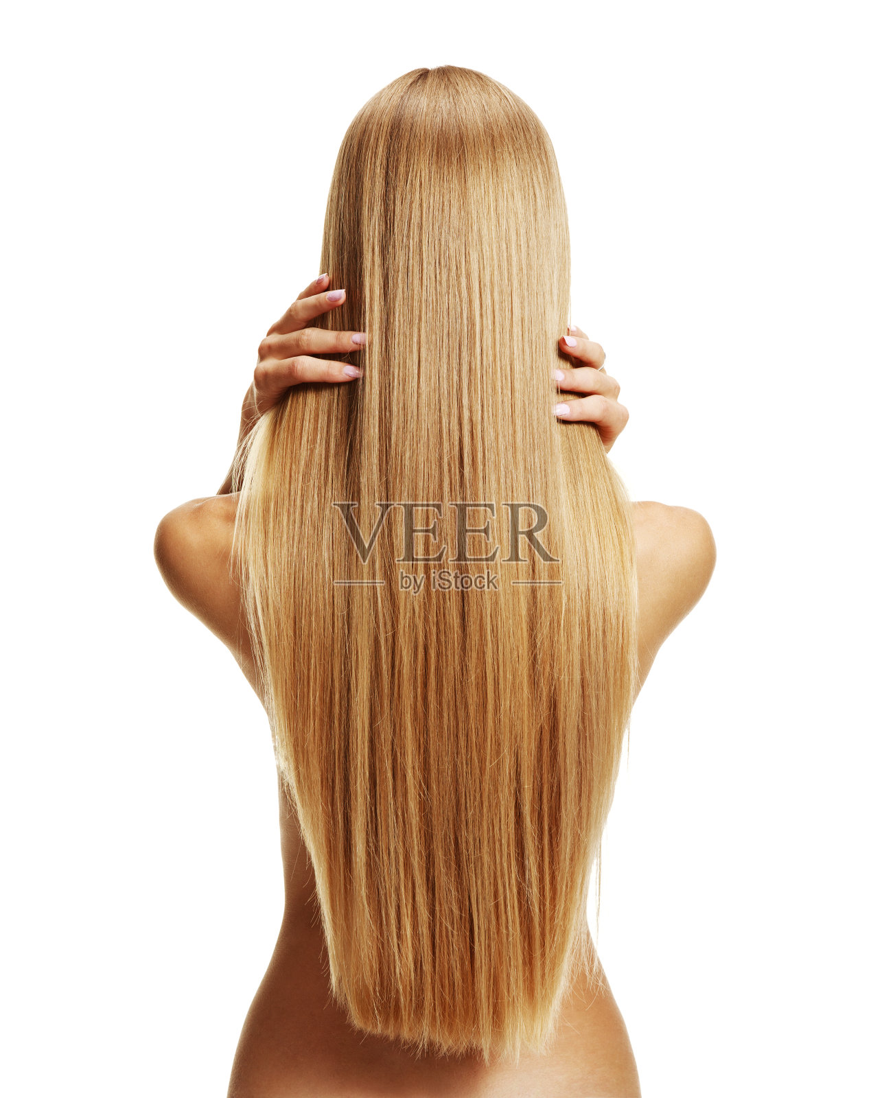 抚摸头发照片摄影图片