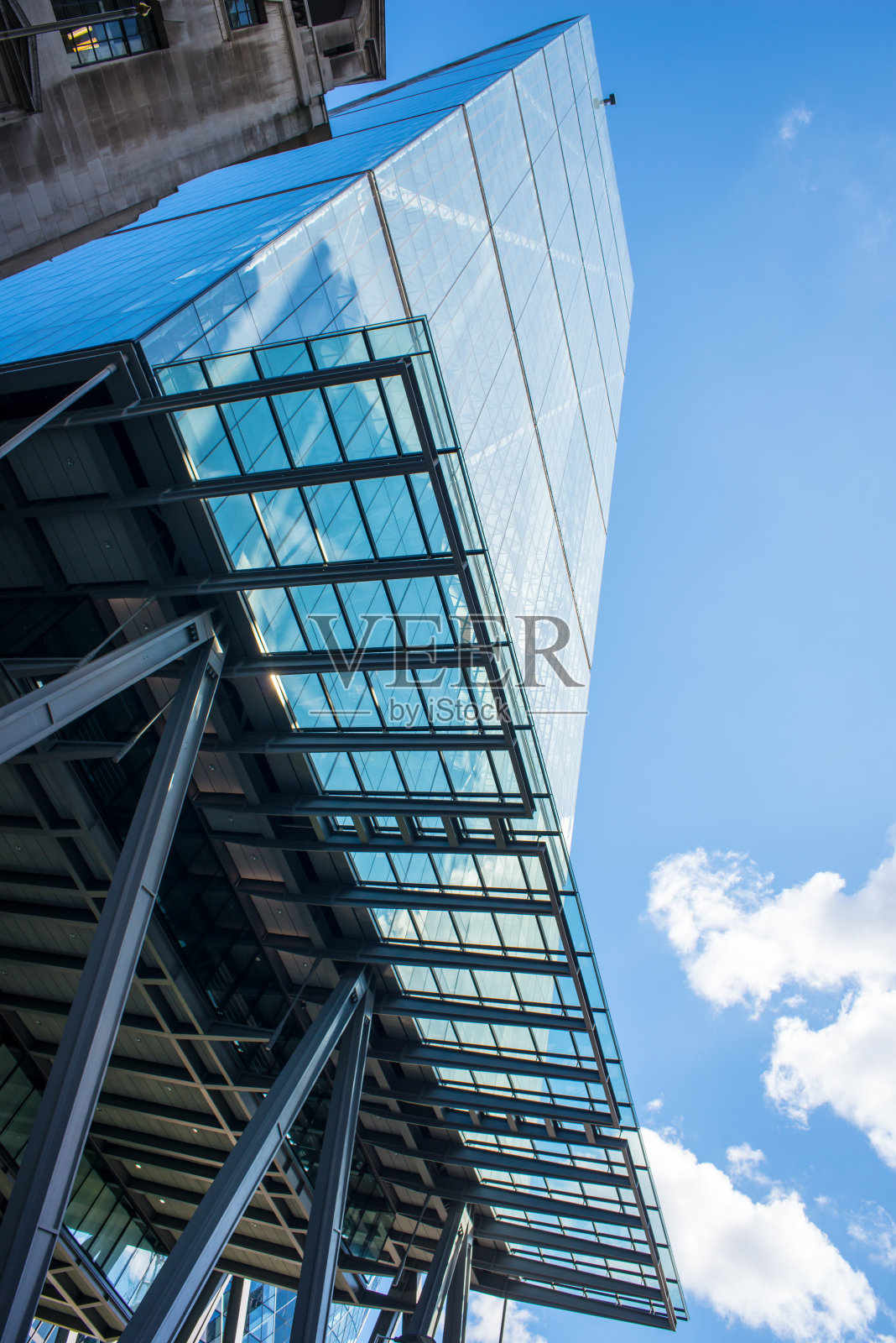 伦敦金融城的摩天大楼。照片摄影图片