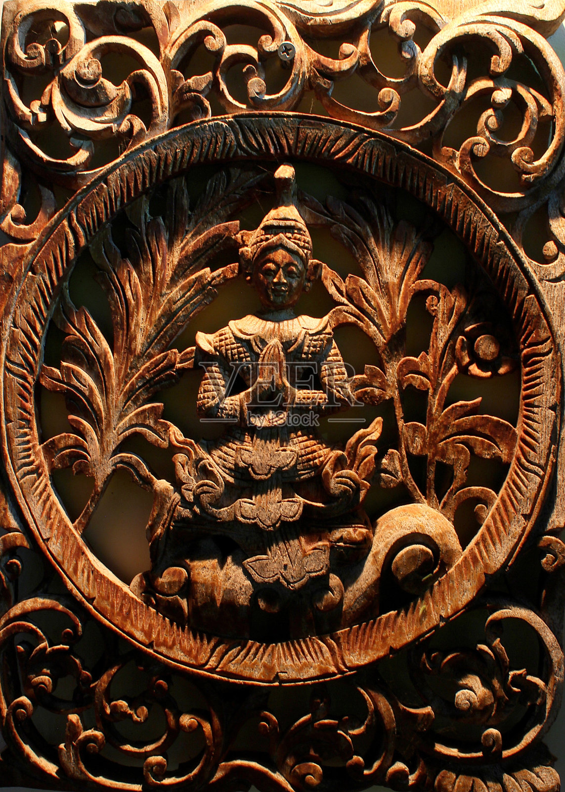 泰国风格的木雕照片摄影图片