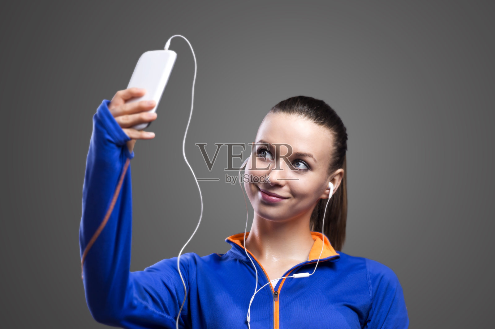 跑步者自拍照片摄影图片