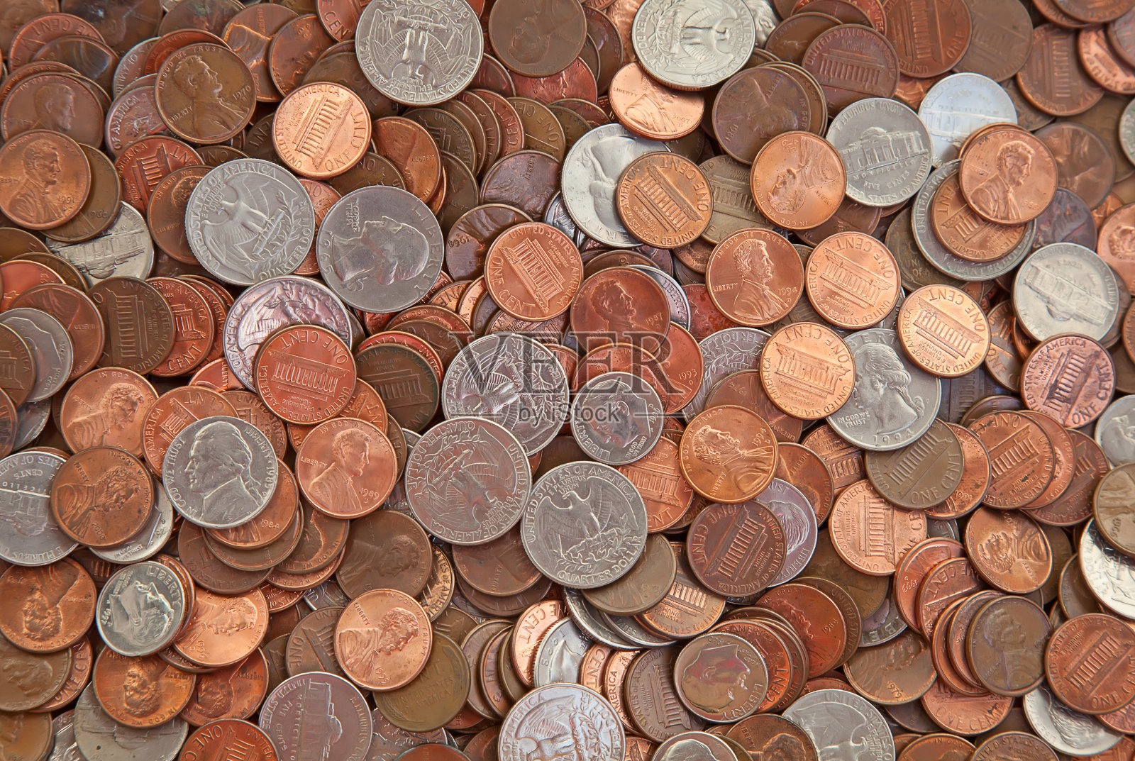 美国的硬币照片摄影图片