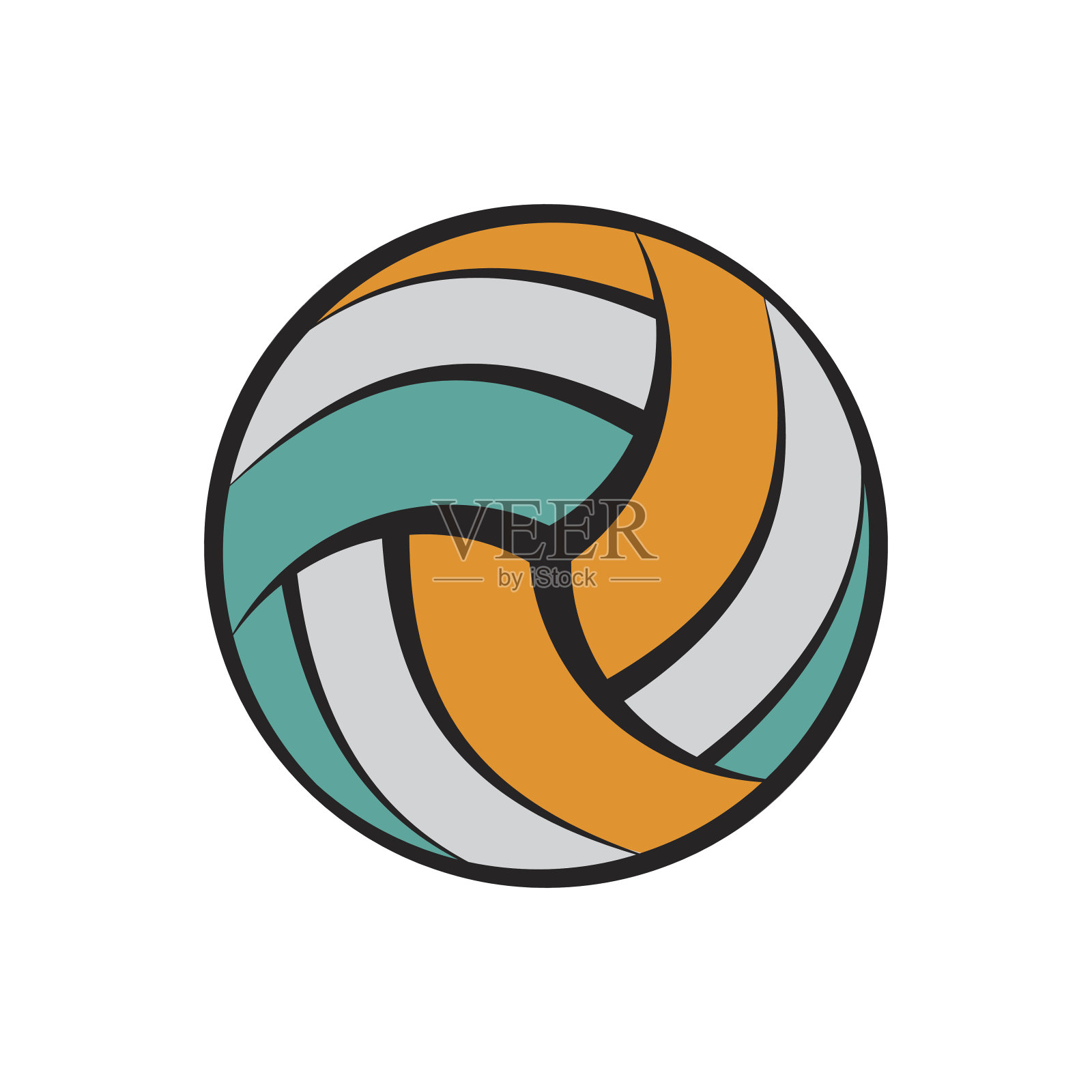 排球平的象征设计元素图片