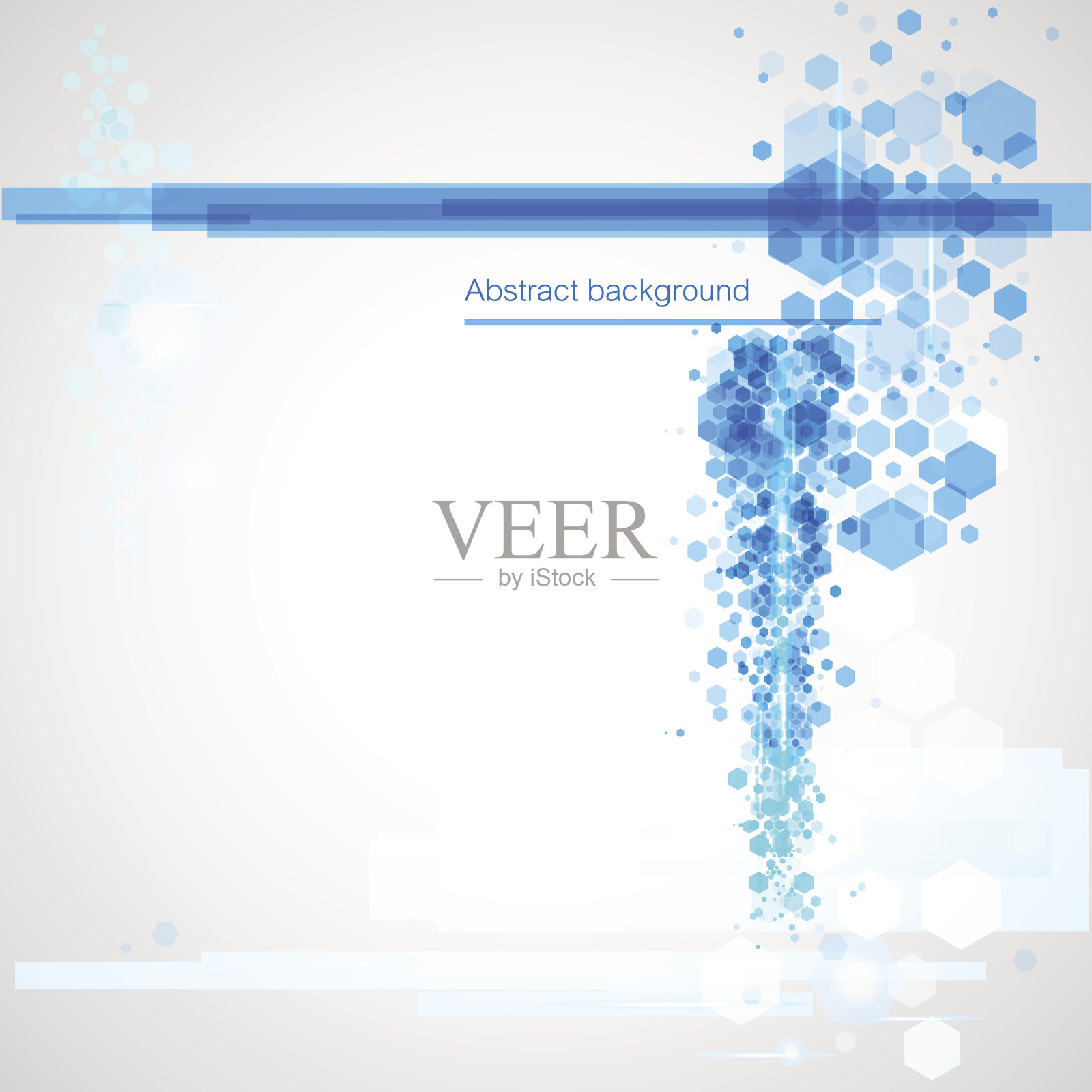 背景与蓝色抽象元素插画图片素材