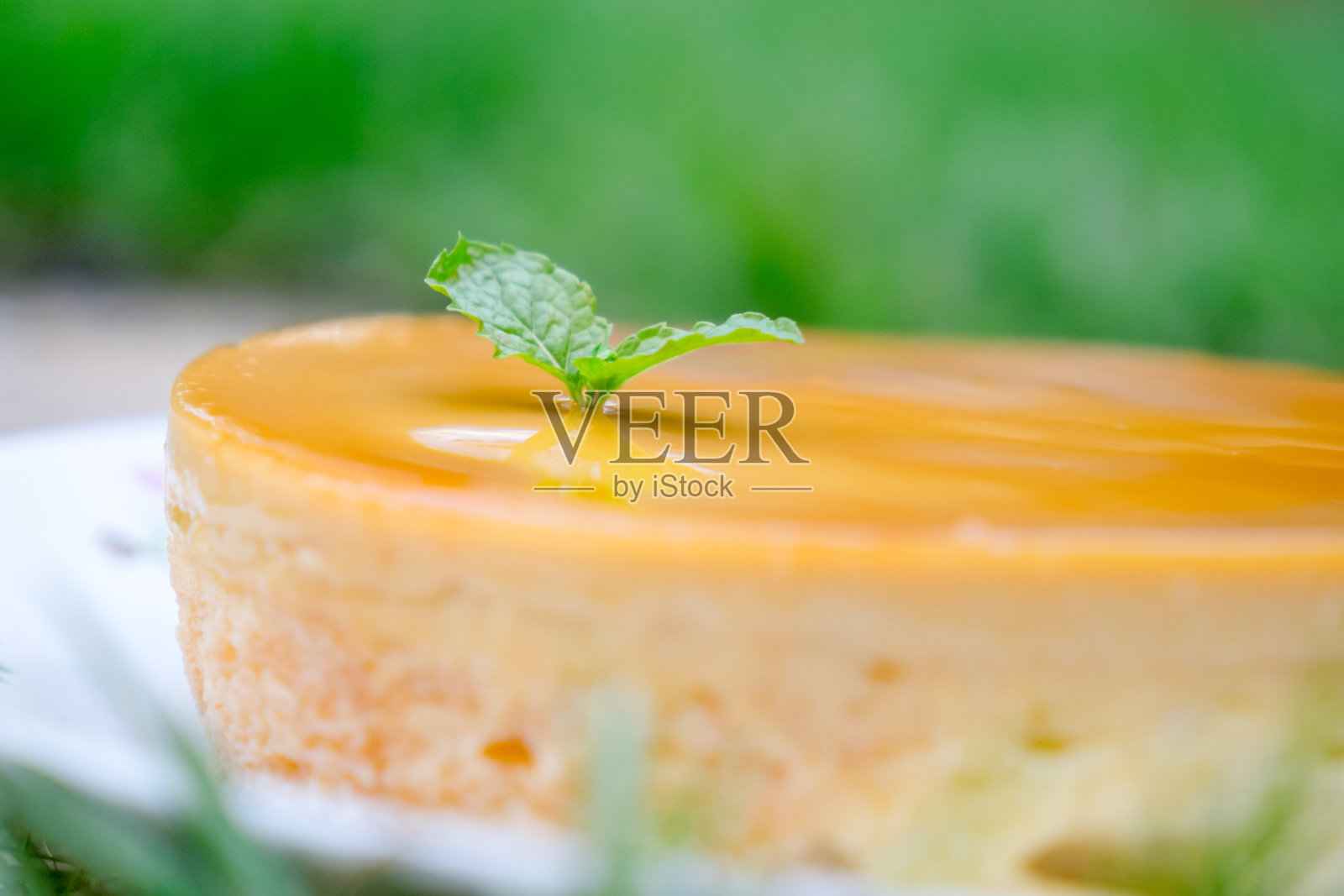 橙色的蛋糕照片摄影图片