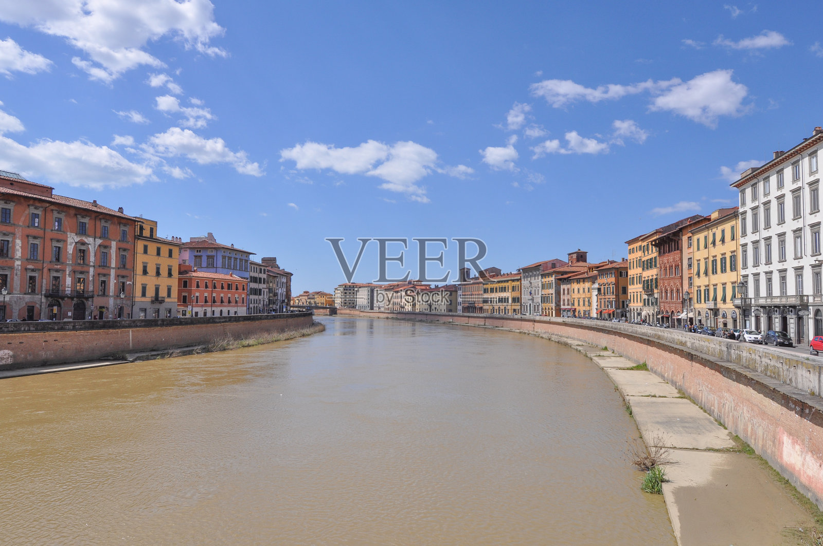 比萨的阿诺河岸照片摄影图片