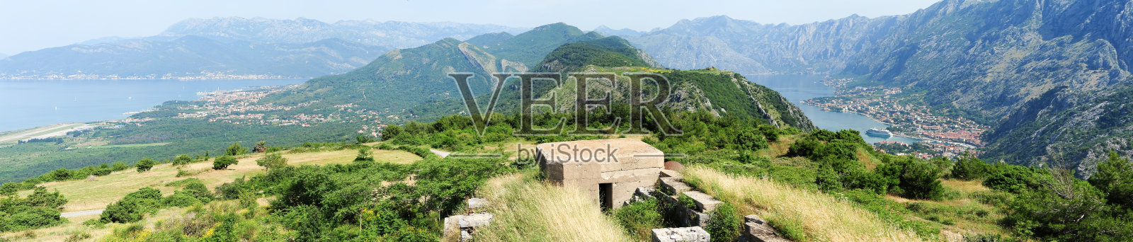 科托尔湾的景色照片摄影图片