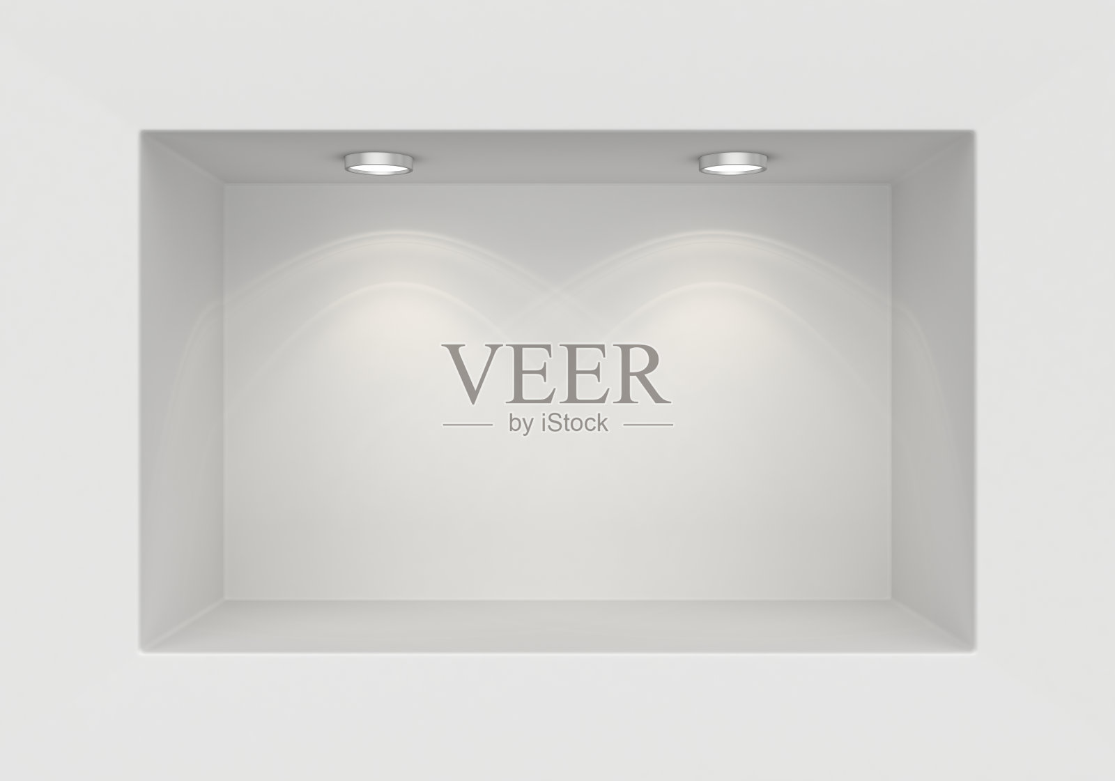 墙上有光源的壁龛照片摄影图片