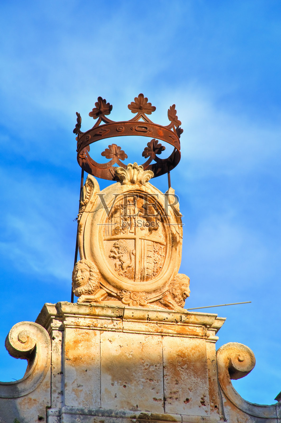 历史的宫殿。Conversano。普利亚区。意大利。照片摄影图片