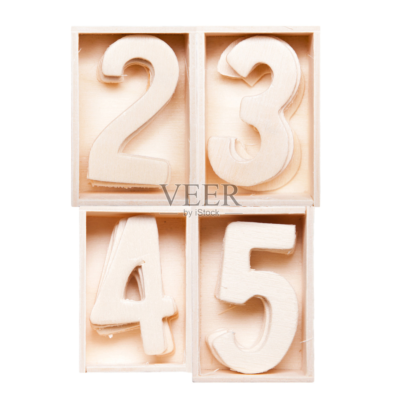 2345年木字母表照片摄影图片