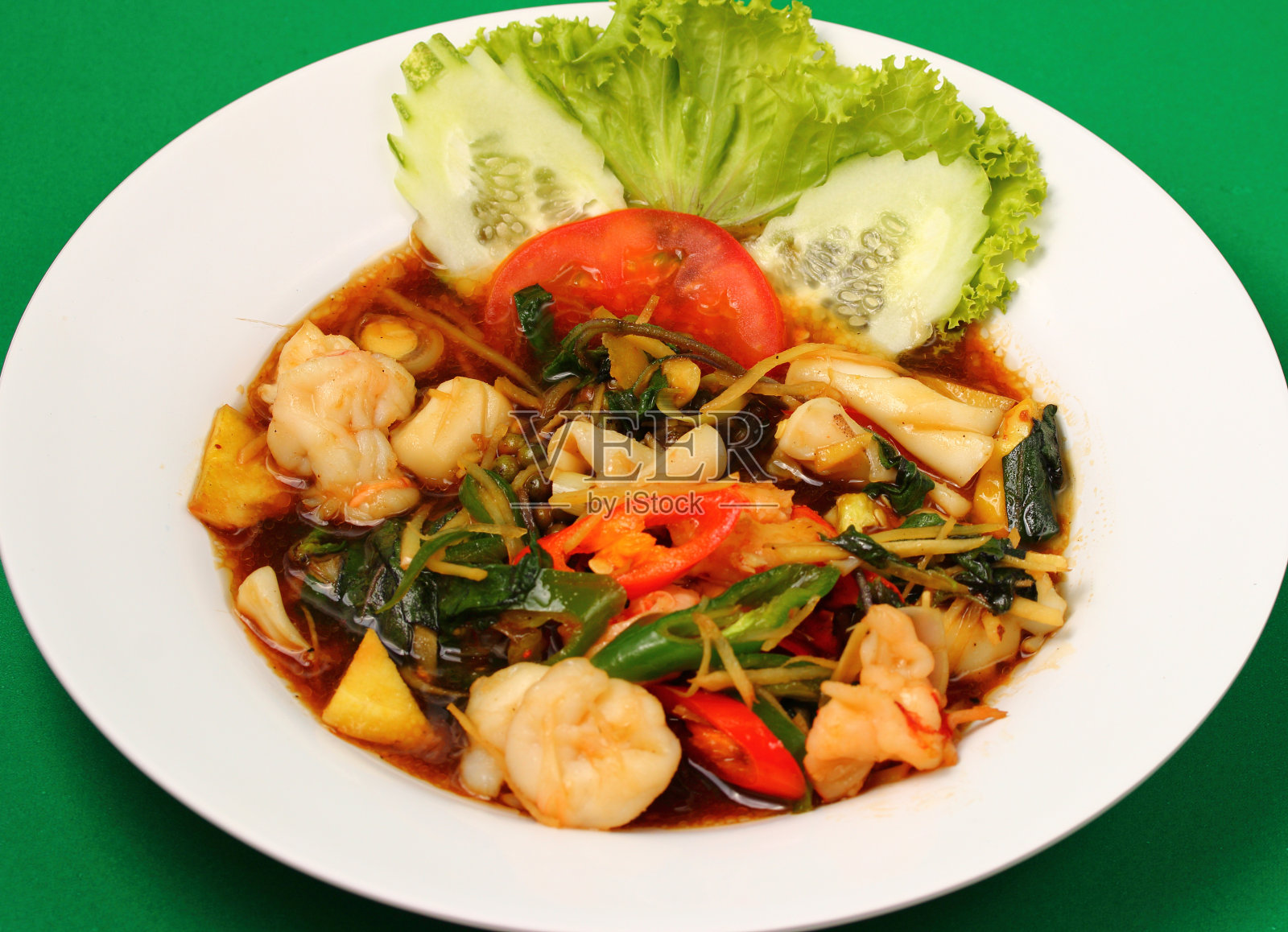 海鲜炒照片摄影图片