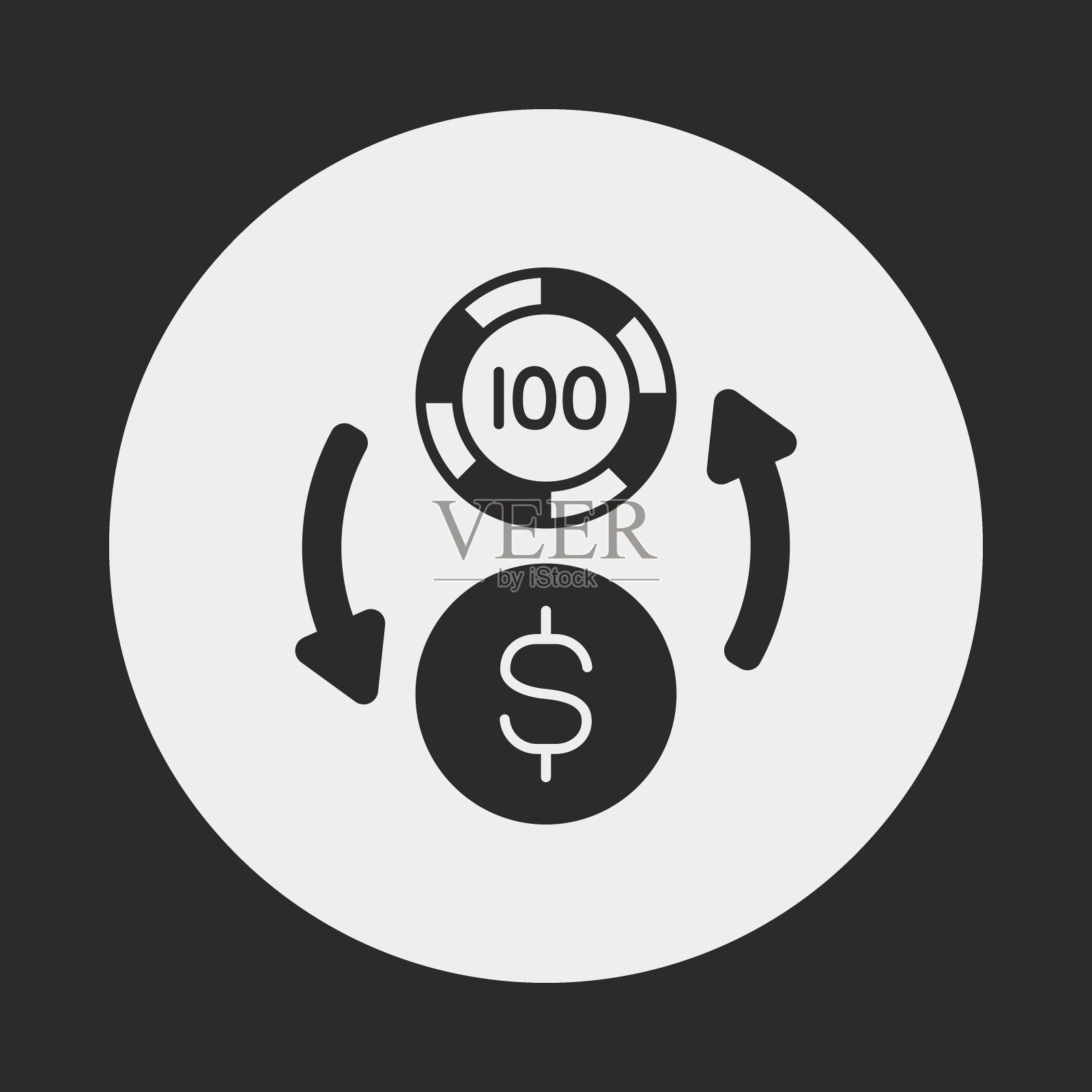 赌场的钱图标插画图片素材