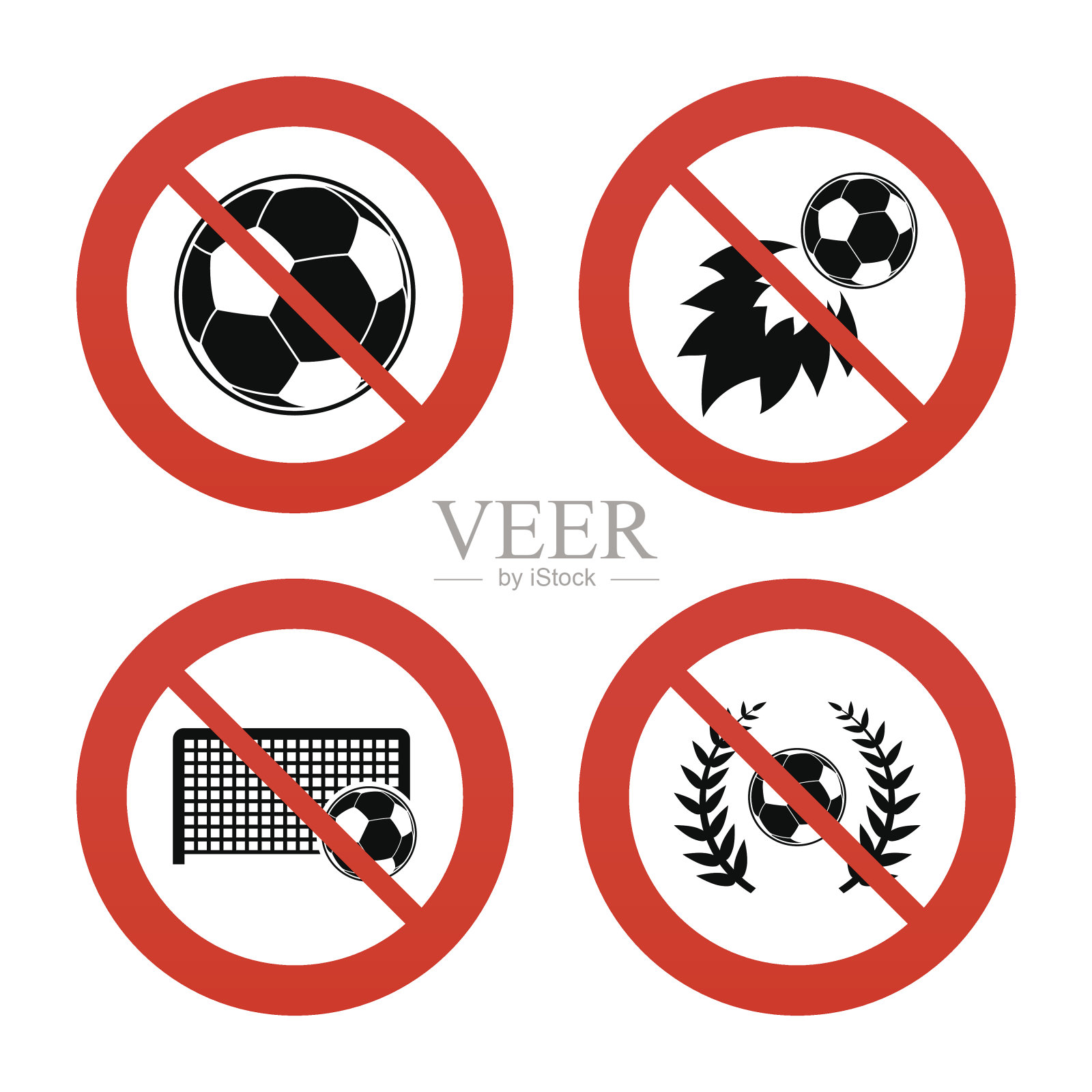 足球的图标。足球运动插画图片素材