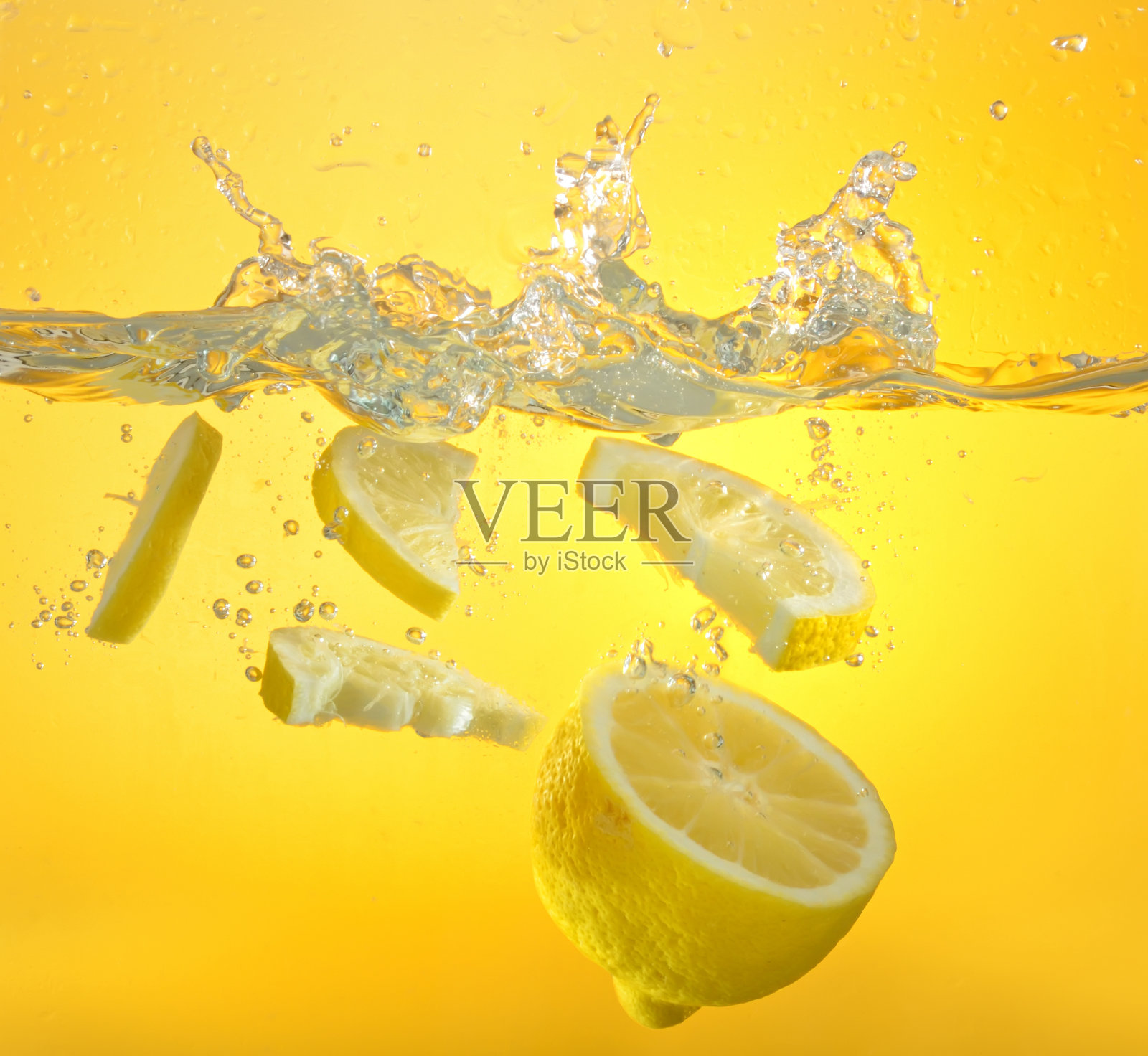 柠檬水飞溅照片摄影图片