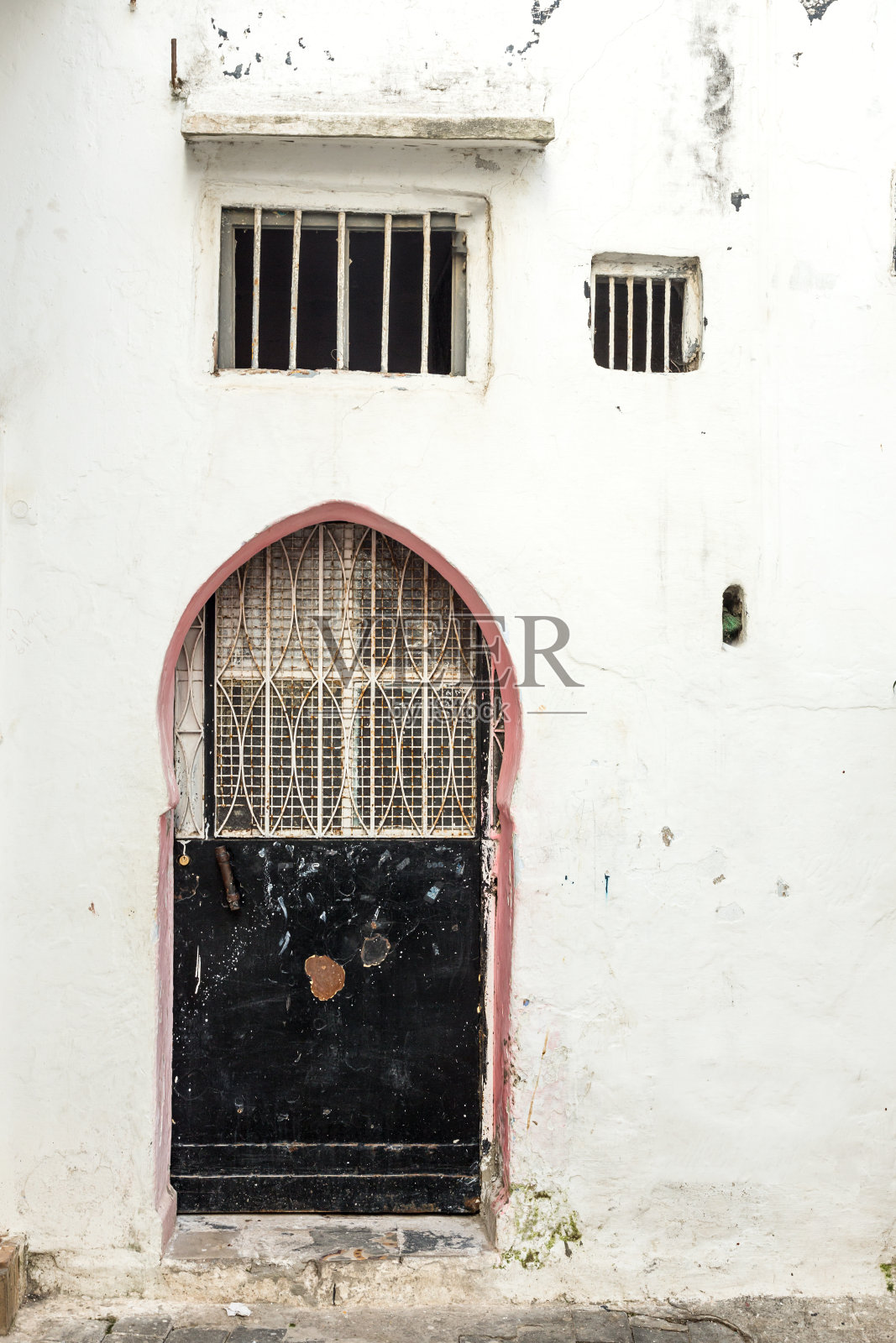 麦地那，摩洛哥丹吉尔的旧城区照片摄影图片