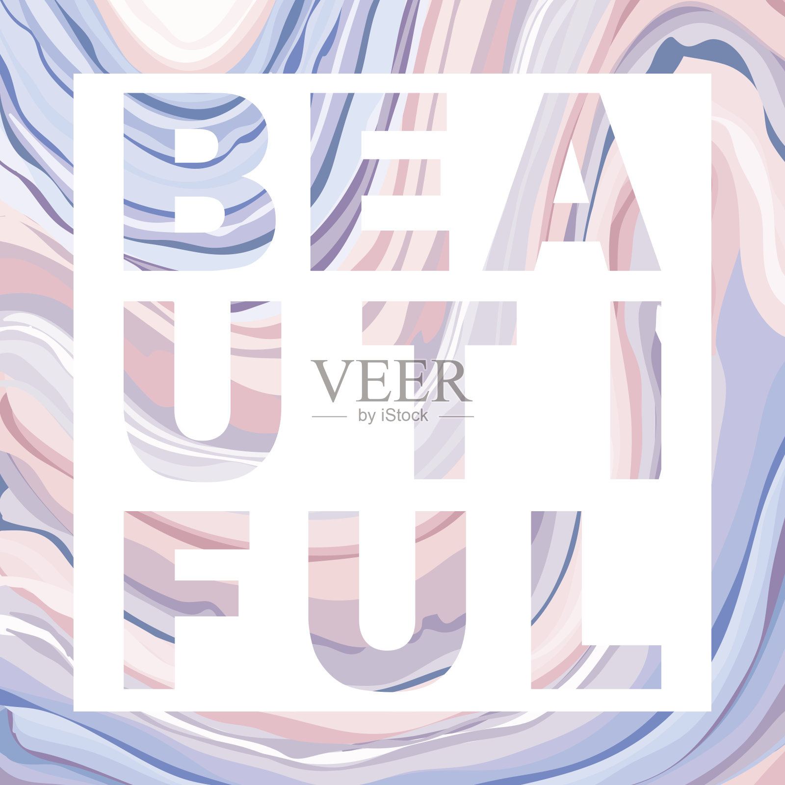 大理石设计图形-抽象纹理与柔和的粉彩颜色插画图片素材