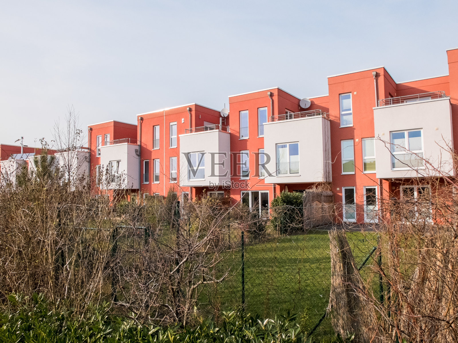 柏林的排屋照片摄影图片