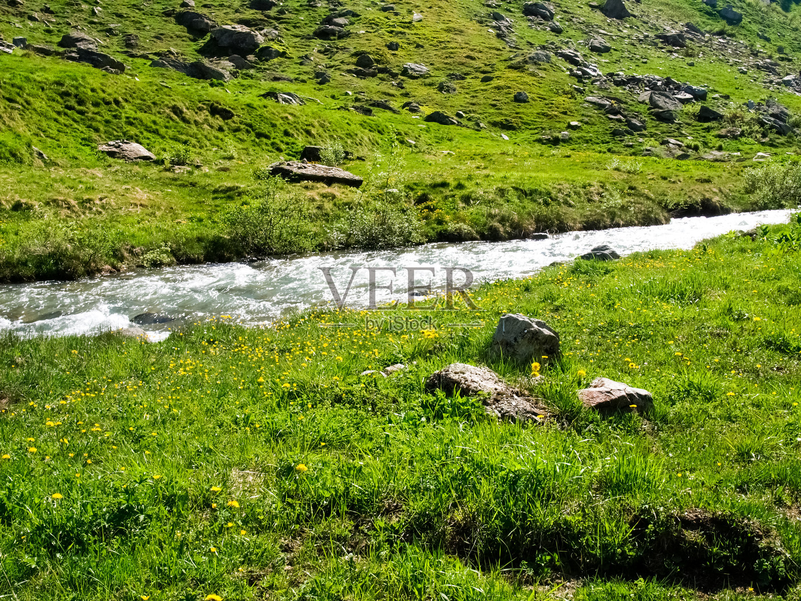 埃伊纳河是罗纳河的支流照片摄影图片
