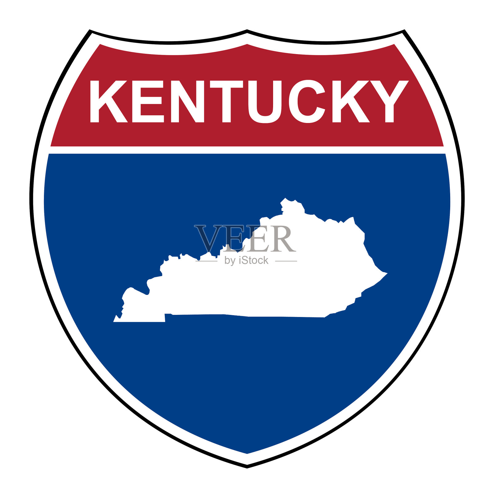 肯塔基州际公路盾插画图片素材