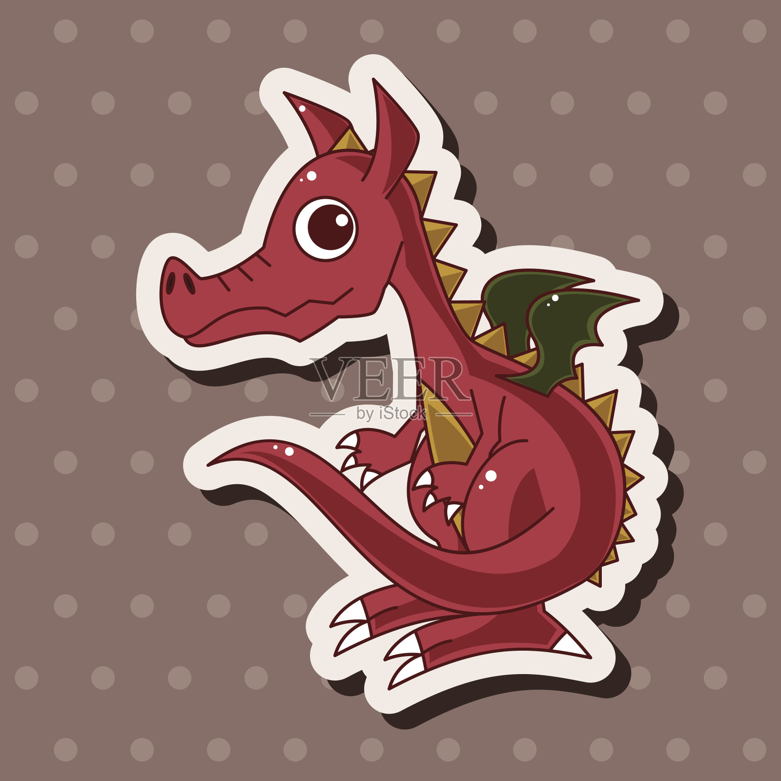 龙的主题元素插画图片素材