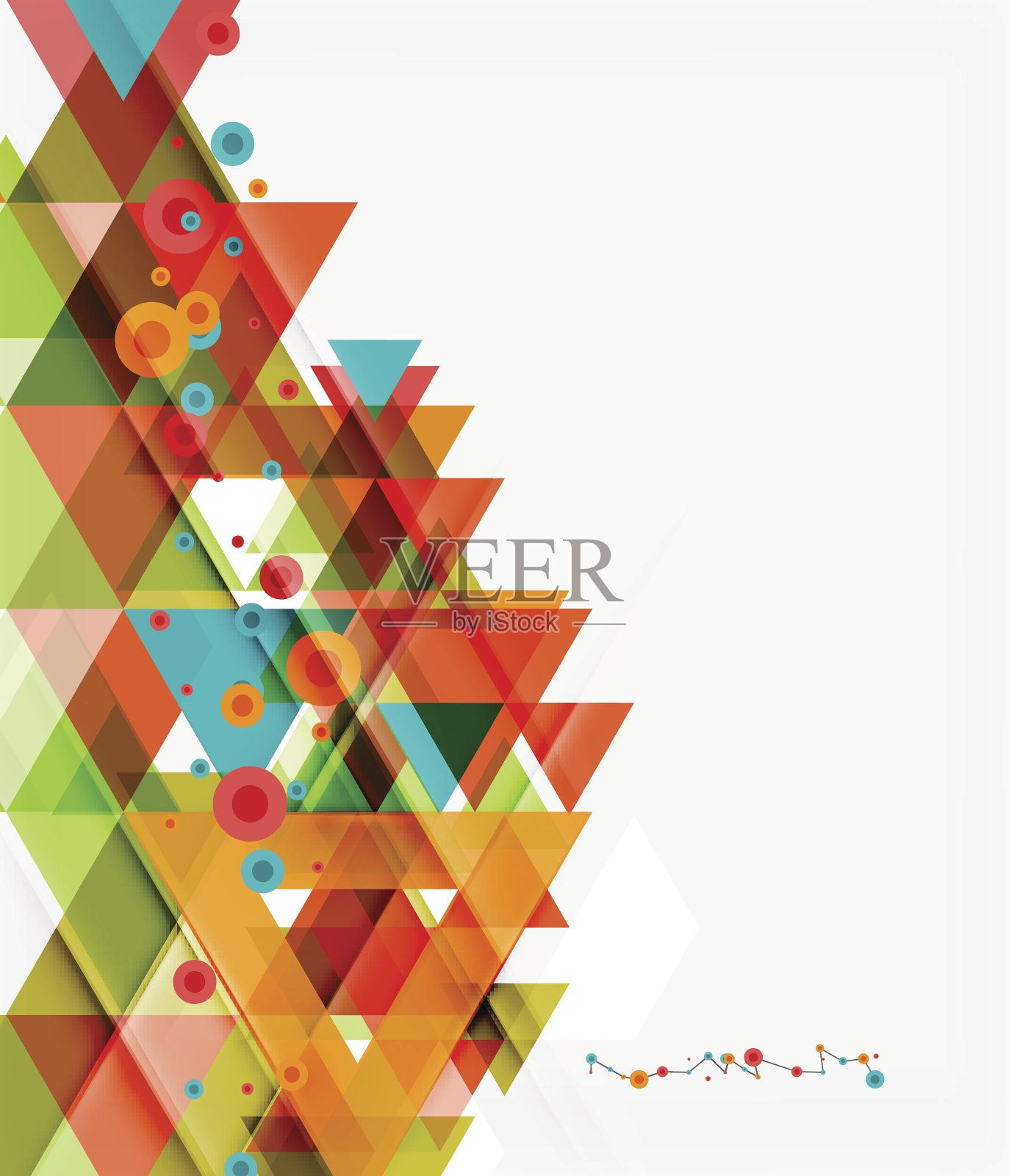 干净多彩不寻常的几何图案设计插画图片素材