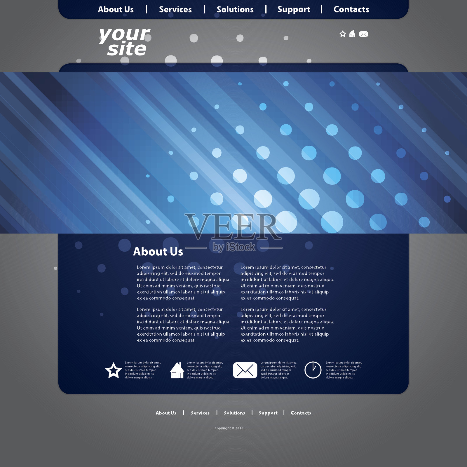 网站模板设计模板素材