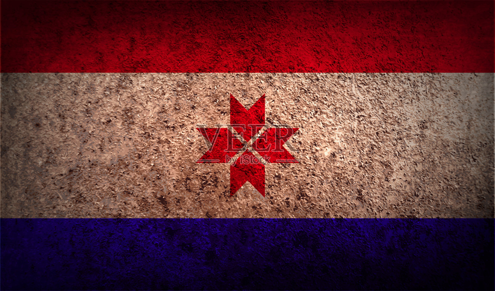 古老纹理的莫尔多维亚旗。照片摄影图片