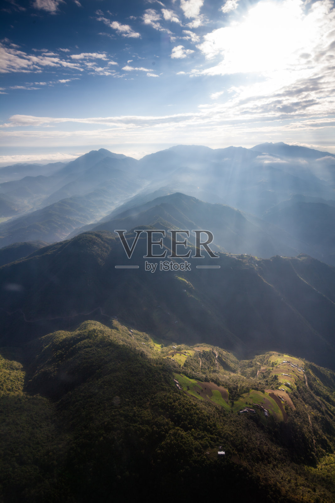 美丽的喜马拉雅山景观照片摄影图片