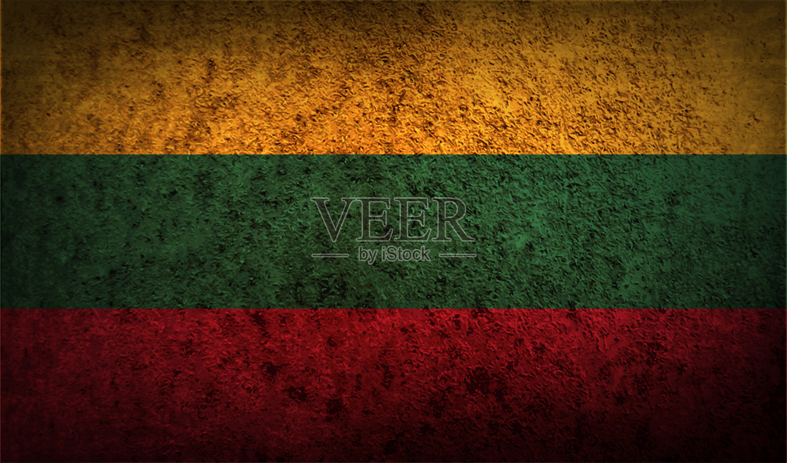 古老纹理的立陶宛国旗。照片摄影图片