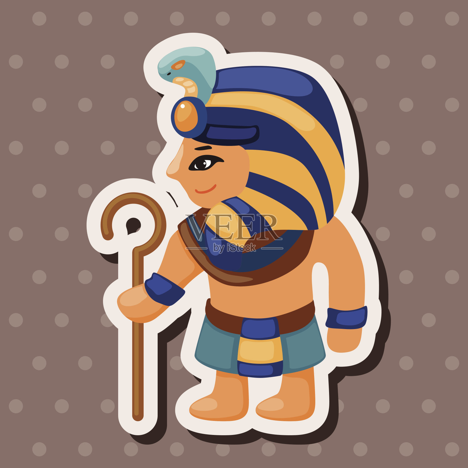 法老的主题元素插画图片素材