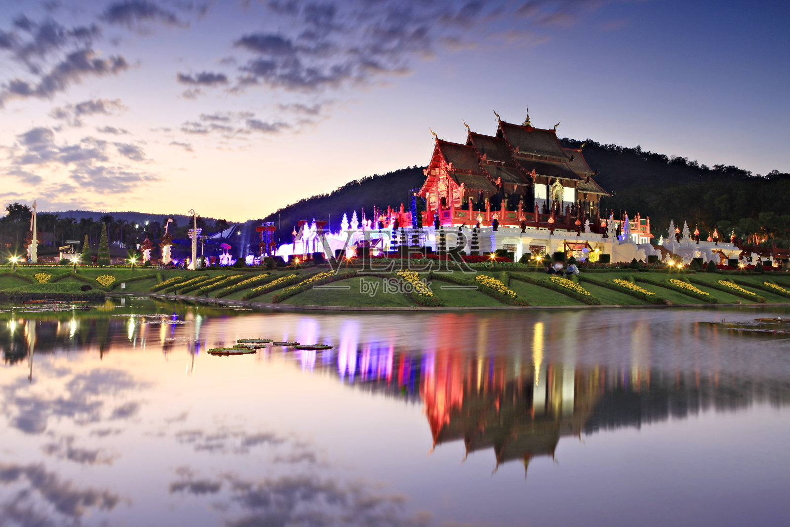 Royal Flora，清迈，泰国。照片摄影图片