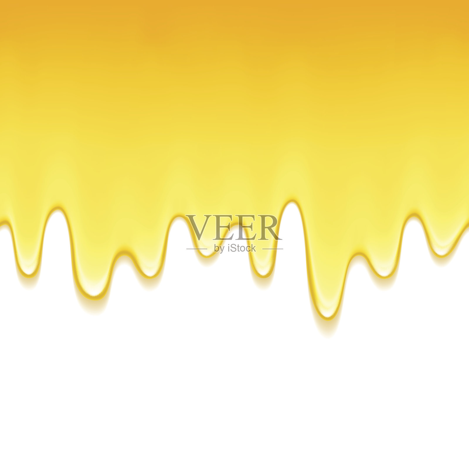 黄色滴在白色的背上。油漆或蜂蜜滴插画图片素材