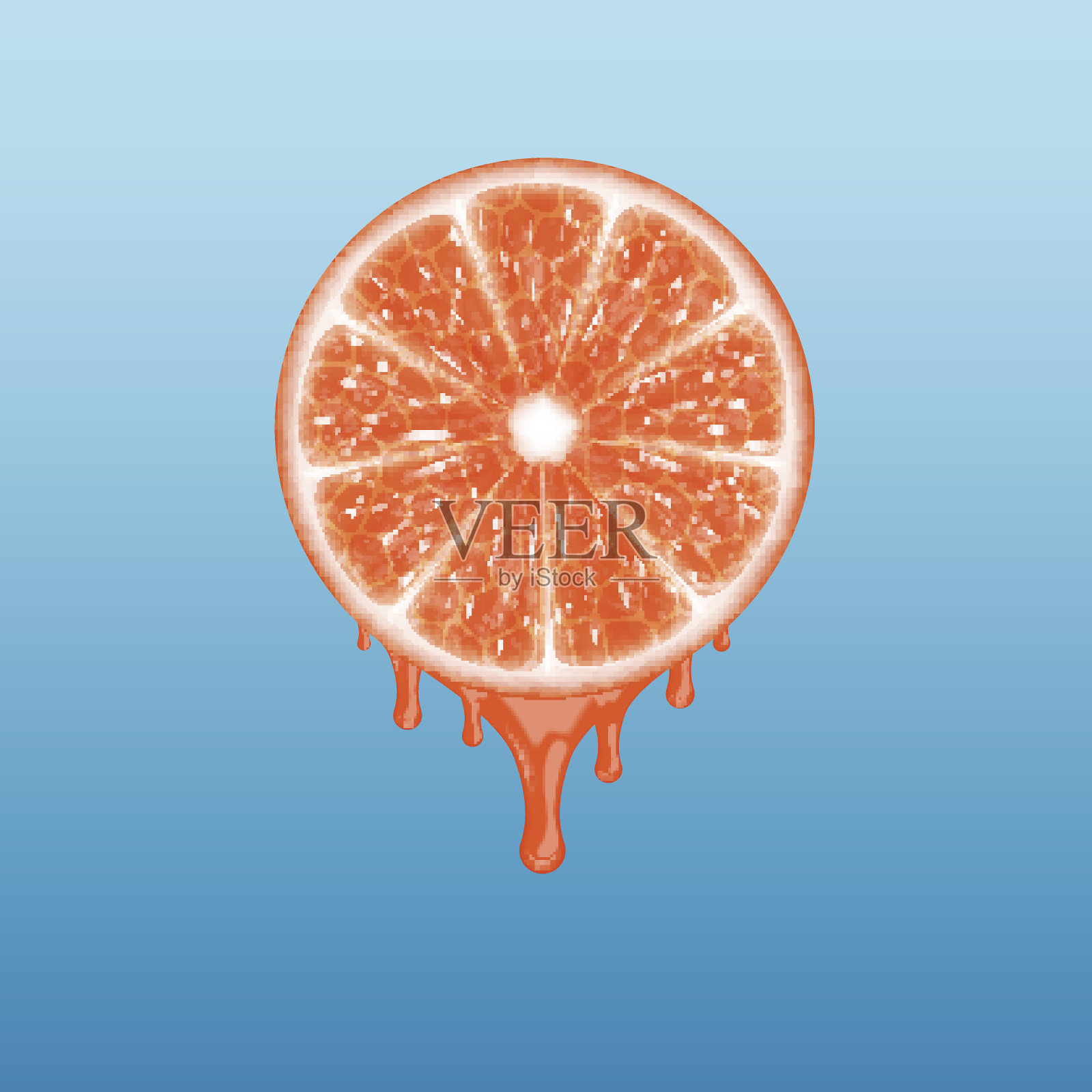 葡萄柚片设计元素图片